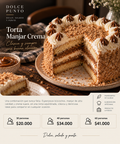 Torta Manjar Crema